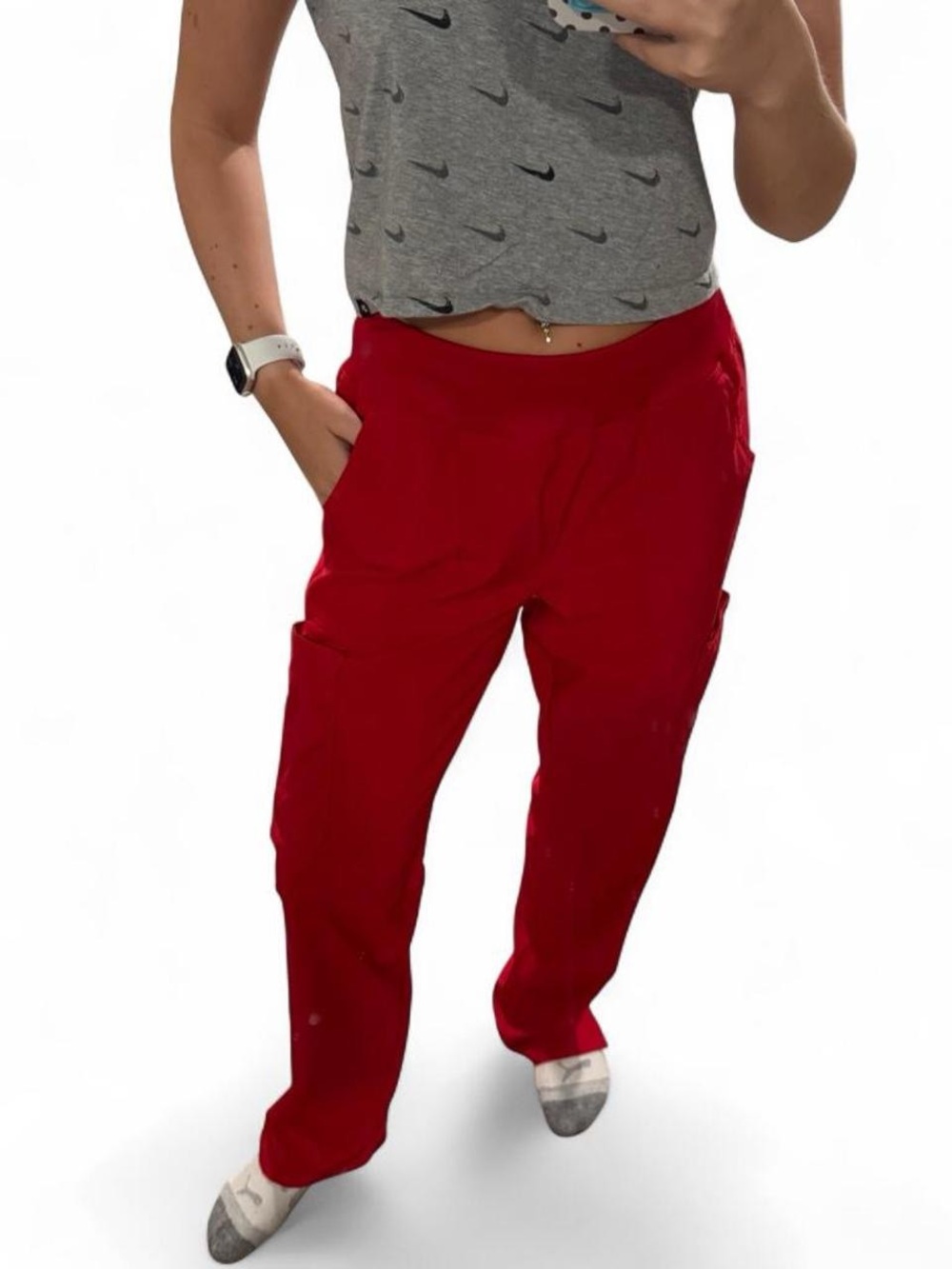 Dickies Women’s Small Red Medical Scrub Pants